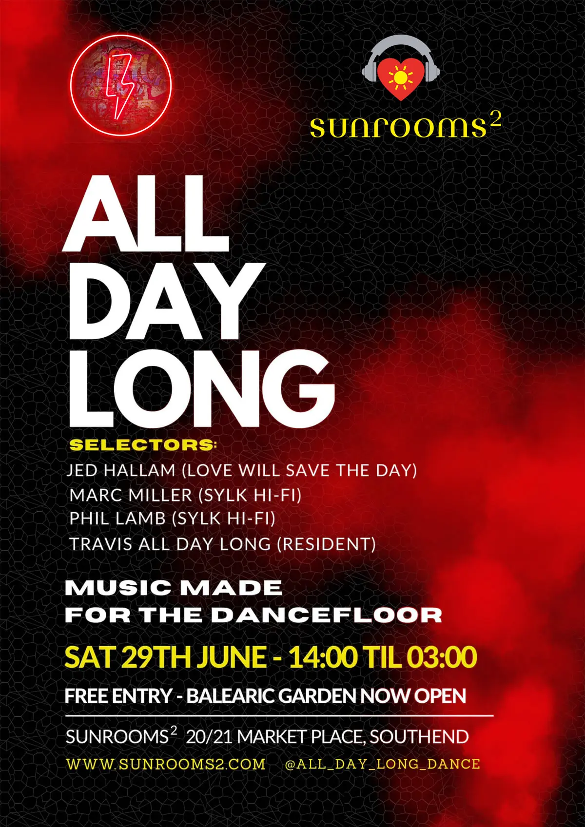 Saturday 6th June - Travis All Day Long