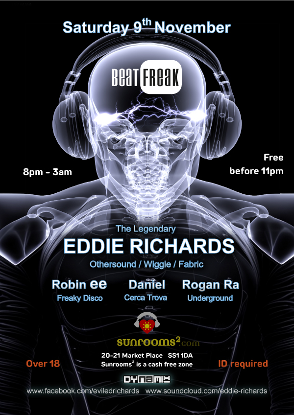 Saturday 9th November - BEATFREAK - DJ Eddie Richards