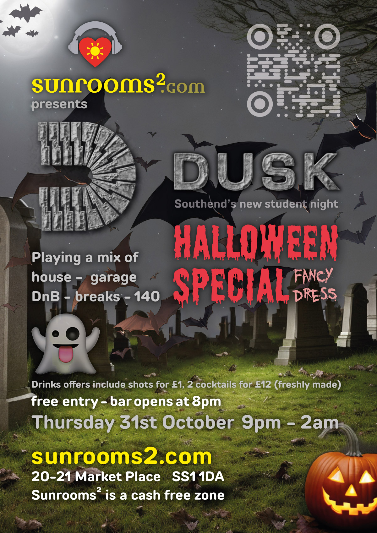 DUSK Halloween Special - hosted by DJ Shelli B - Underground Bass Radio