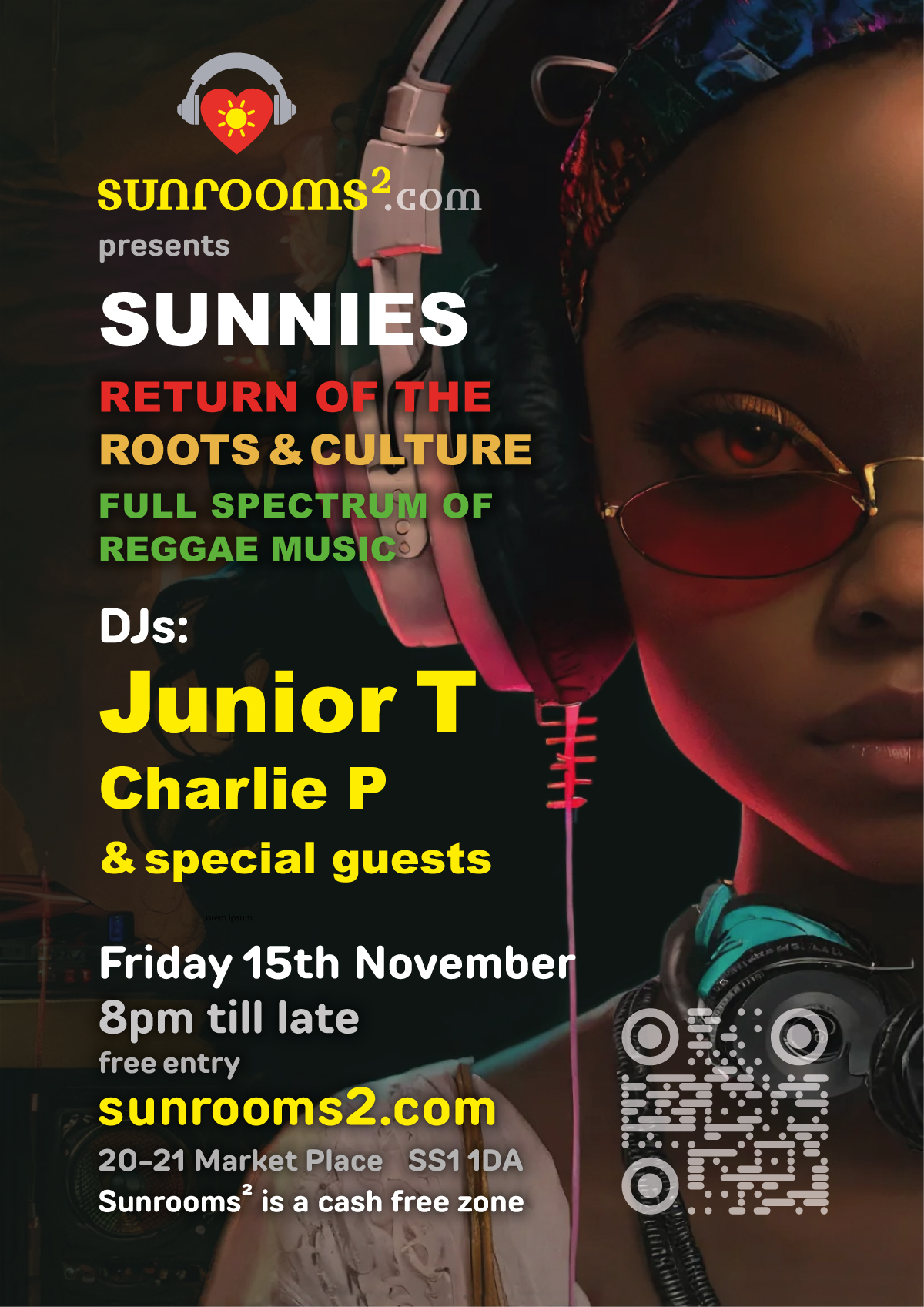 Friday 15th November - Junior & Charlie P, Reggae Reload