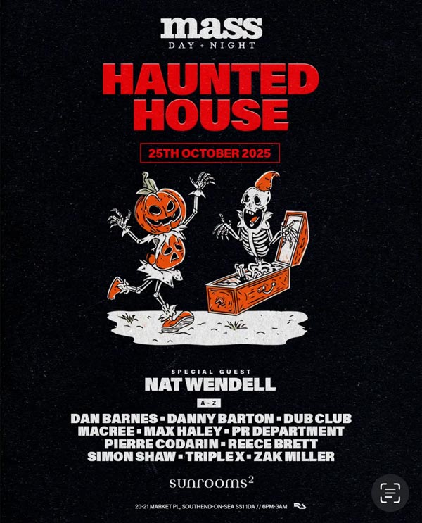 Saturday 25th October - Mass Halloween Party
