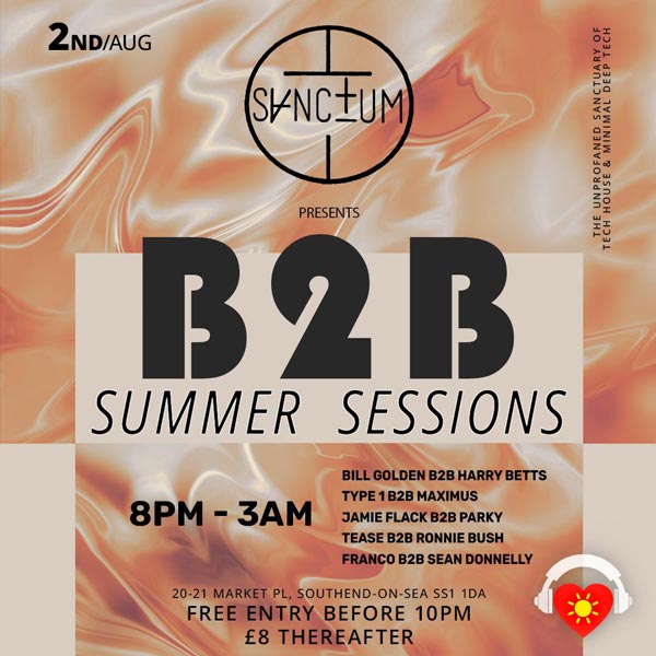 Saturday 2nd August - SANCTUM