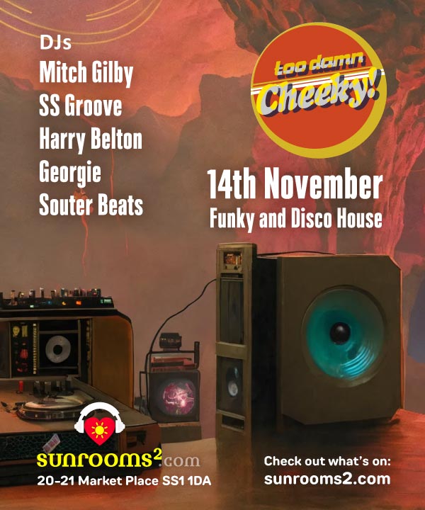 Friday 14th November -  Too Damn Cheeky - Free entry before midnight