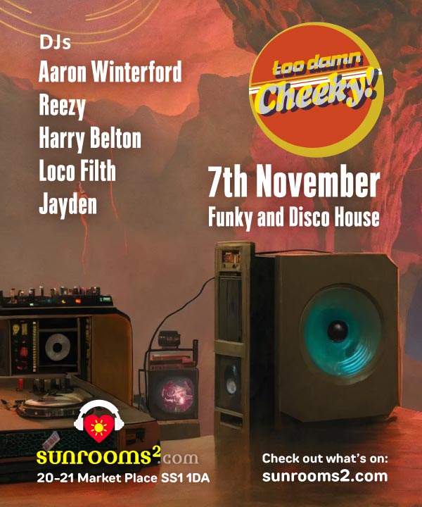 Friday 7th November - Too Damn Cheeky - Free entry before midnight