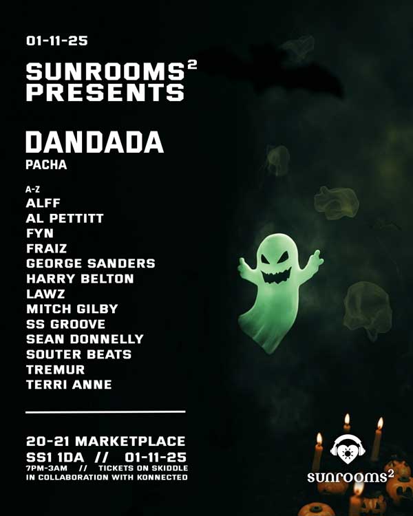 Saturday 1st November - Sunrooms presents X Konnected