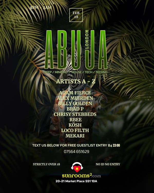 ABUJA Returns - Friday 28th February