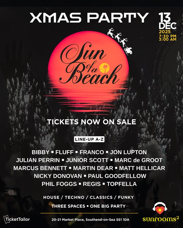 SAT13th December - Sun of a Beach Xmas Party