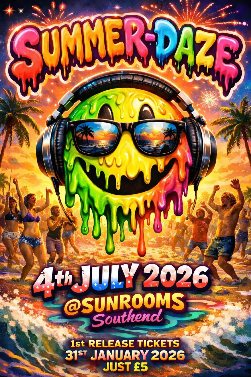Saturday 3rd July - Sunshinedaze - Day Party