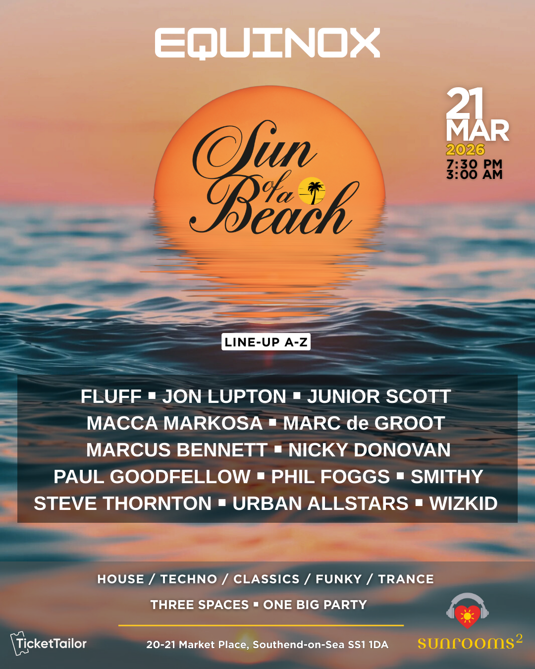 Saturday 21st  March - Sun of Beach