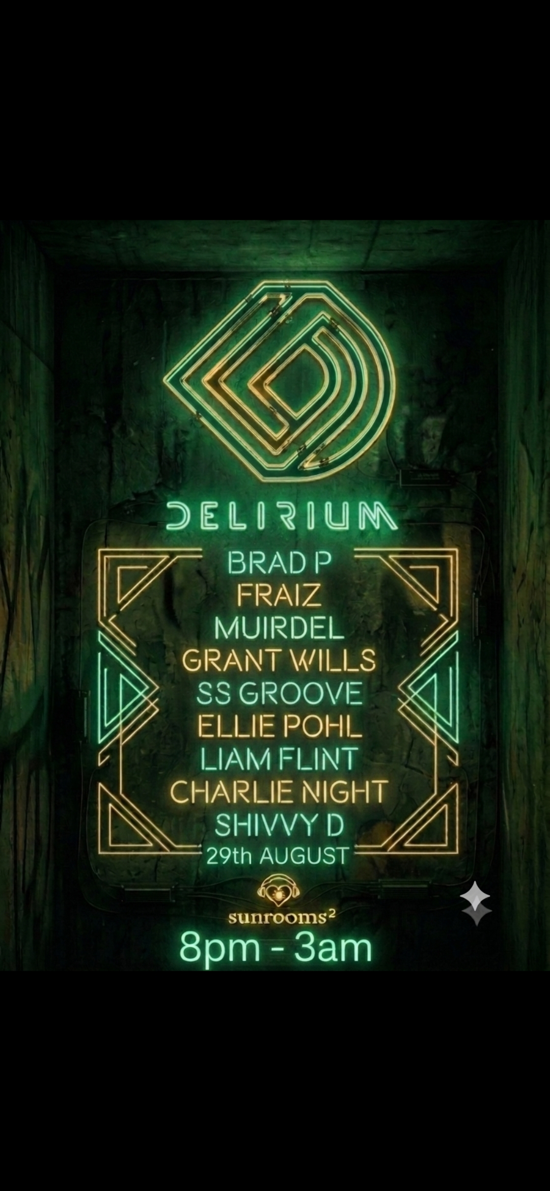 Saturday 29th August - DELIRUM - In the Loft