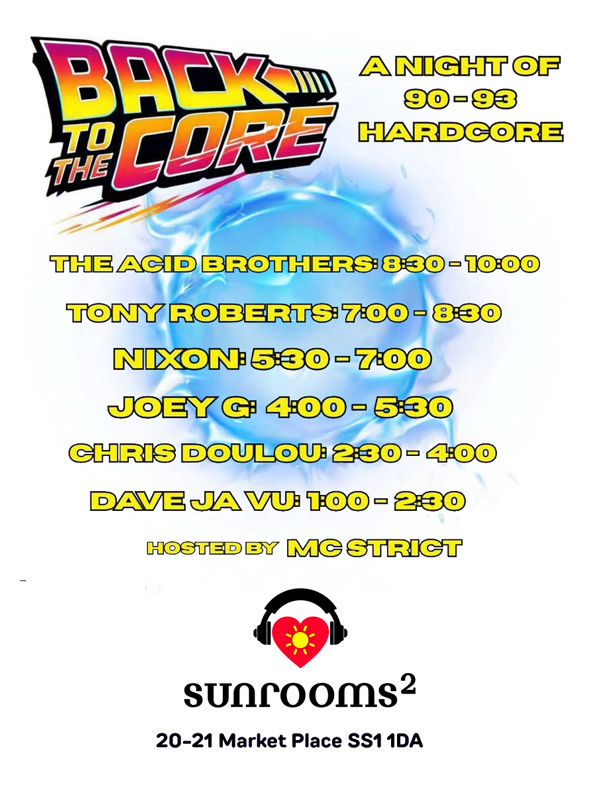 Saturday 22nd November - Back to the Core