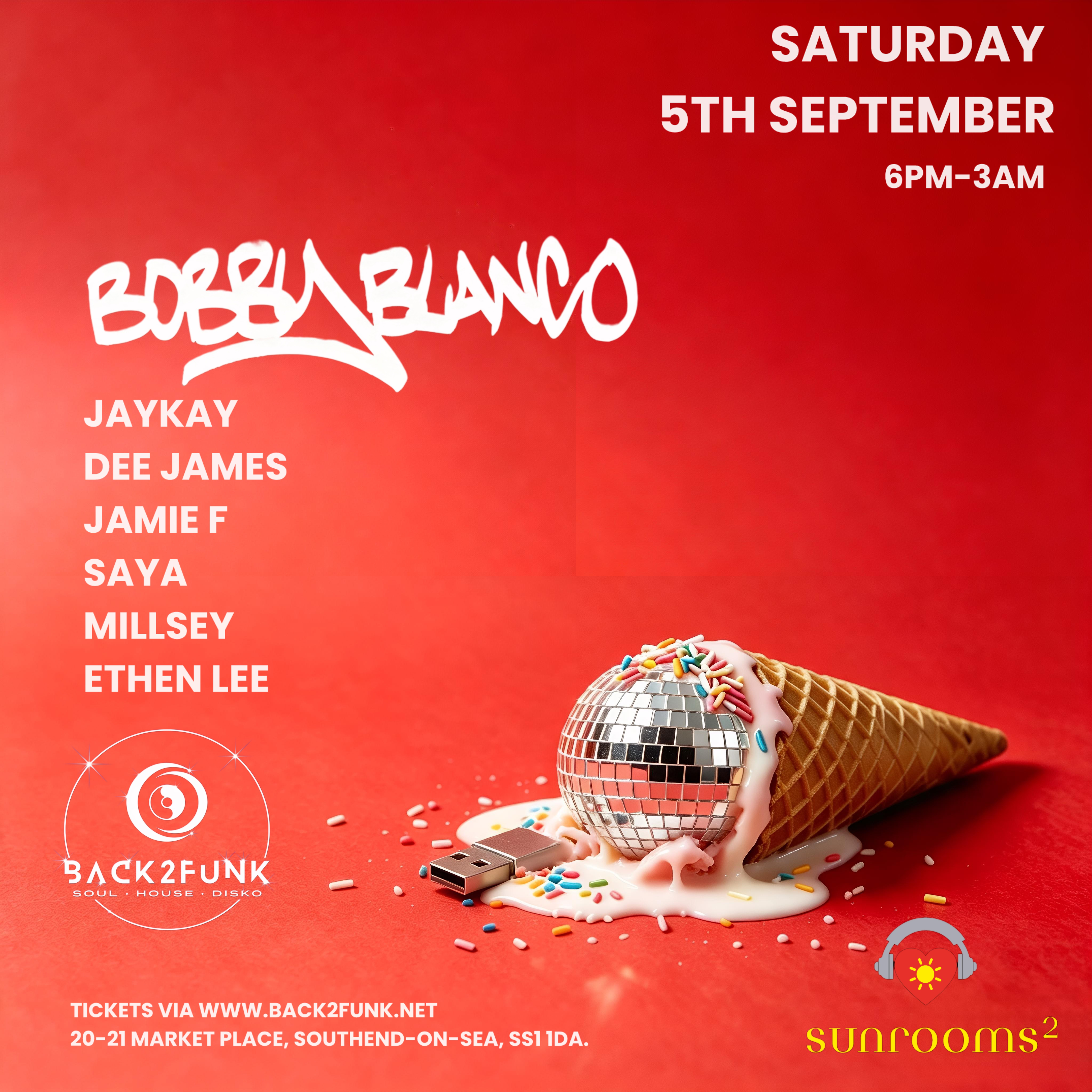 Saturday 5th  September - Back to Funk - Bar & Garden