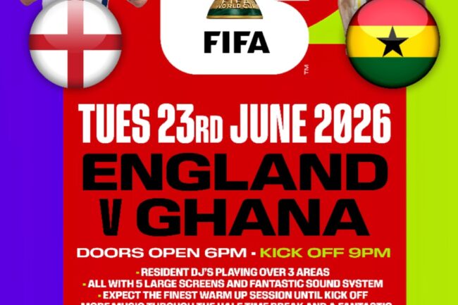 Tuesday 23rd June - World Cup Fan Zone - Doors Open