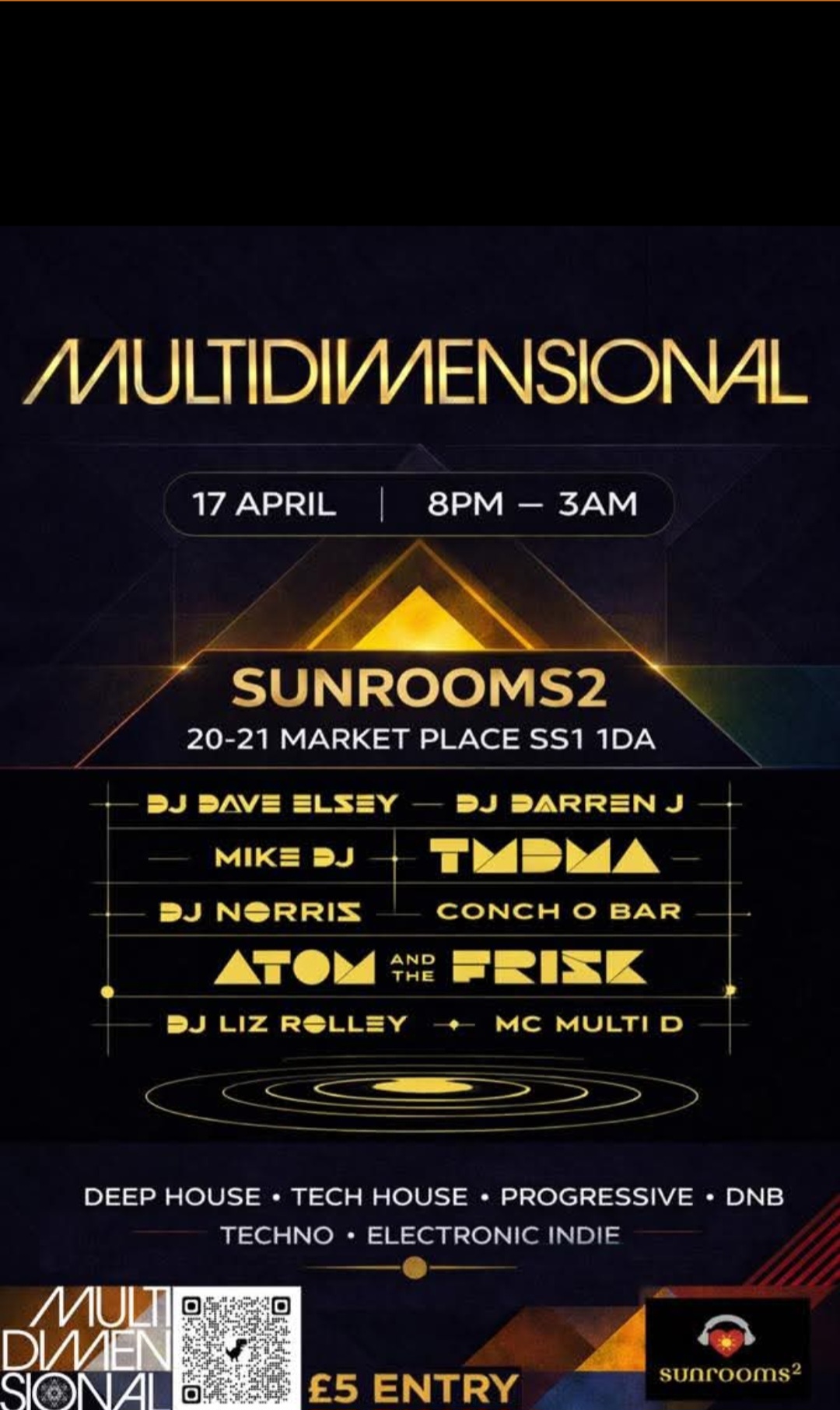 Friday 17th April - Multidymentional - In The Loft
