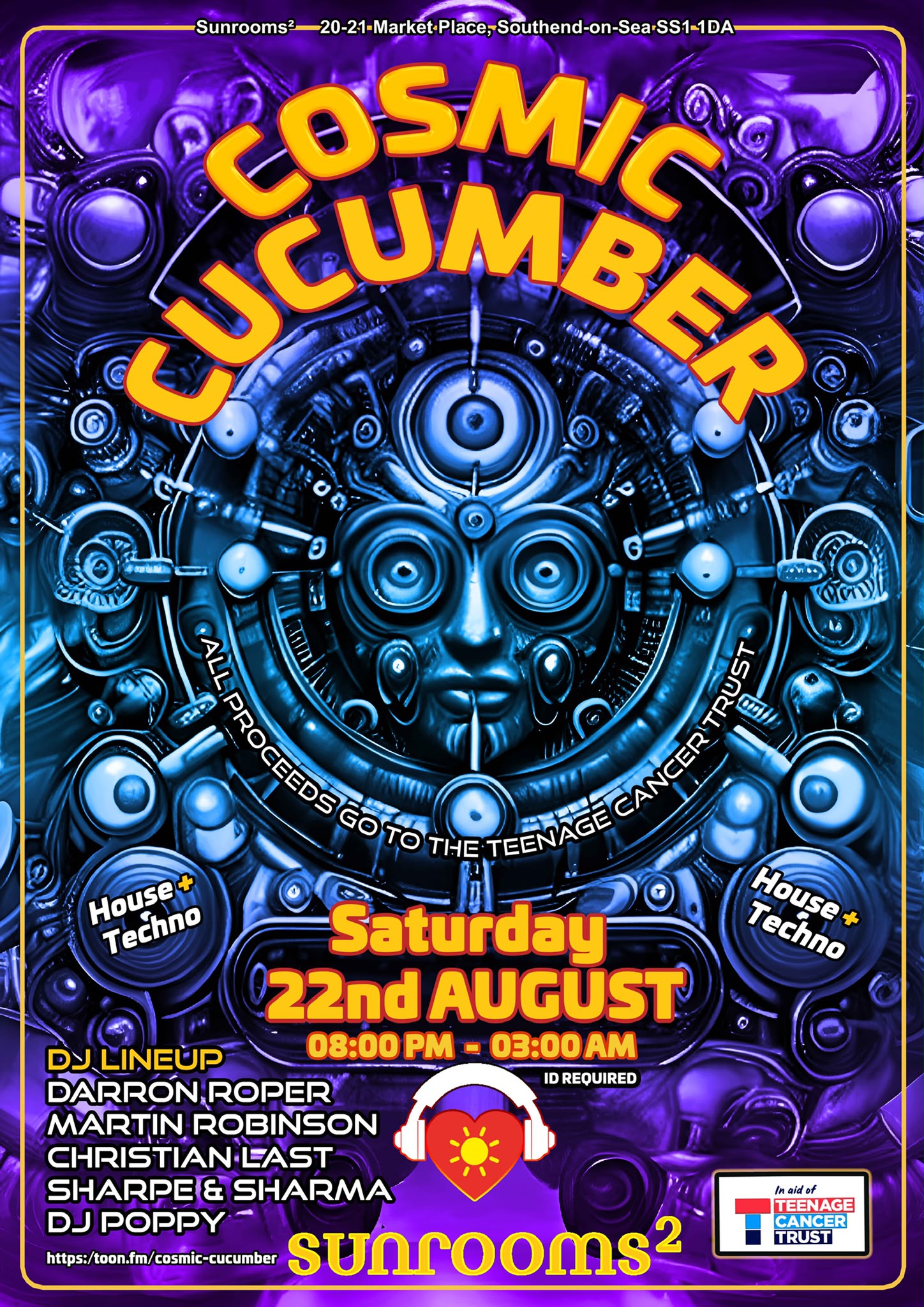 Saturday 22nd August - Cosmic Cucumber Returns - Loft