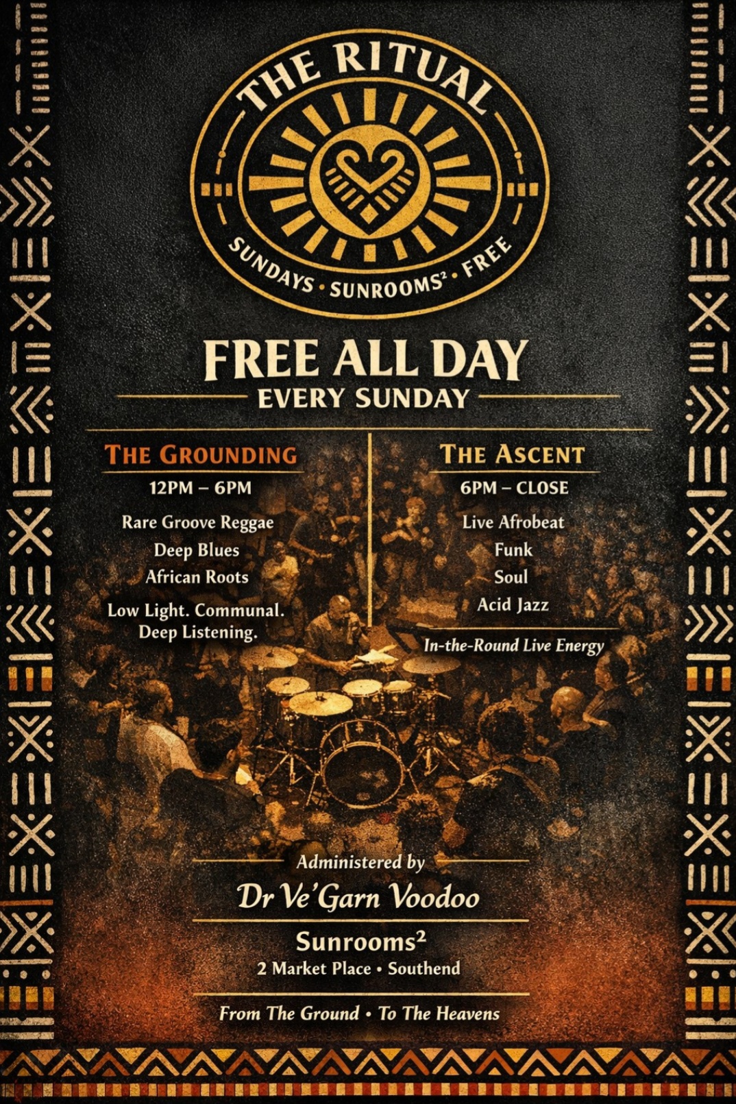 Sunday 15th March - The Ritual - 12 Noon - 11pm - Free Entry