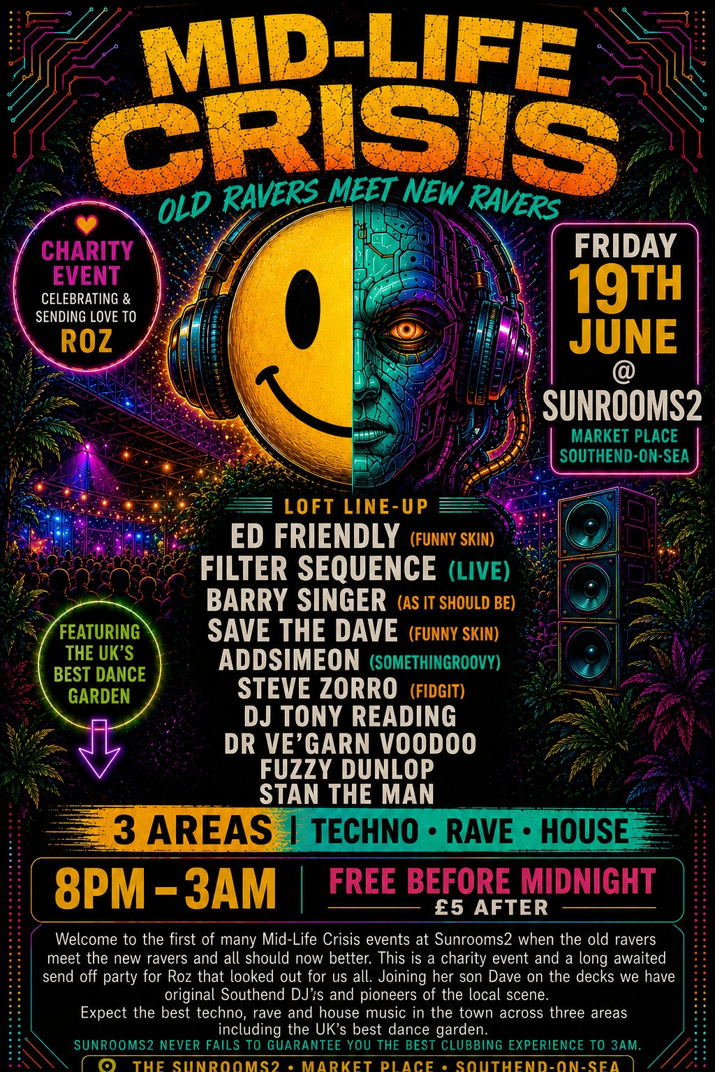 Friday 19th June - Mid Life Crisis - Free B4 Midnight £5 after