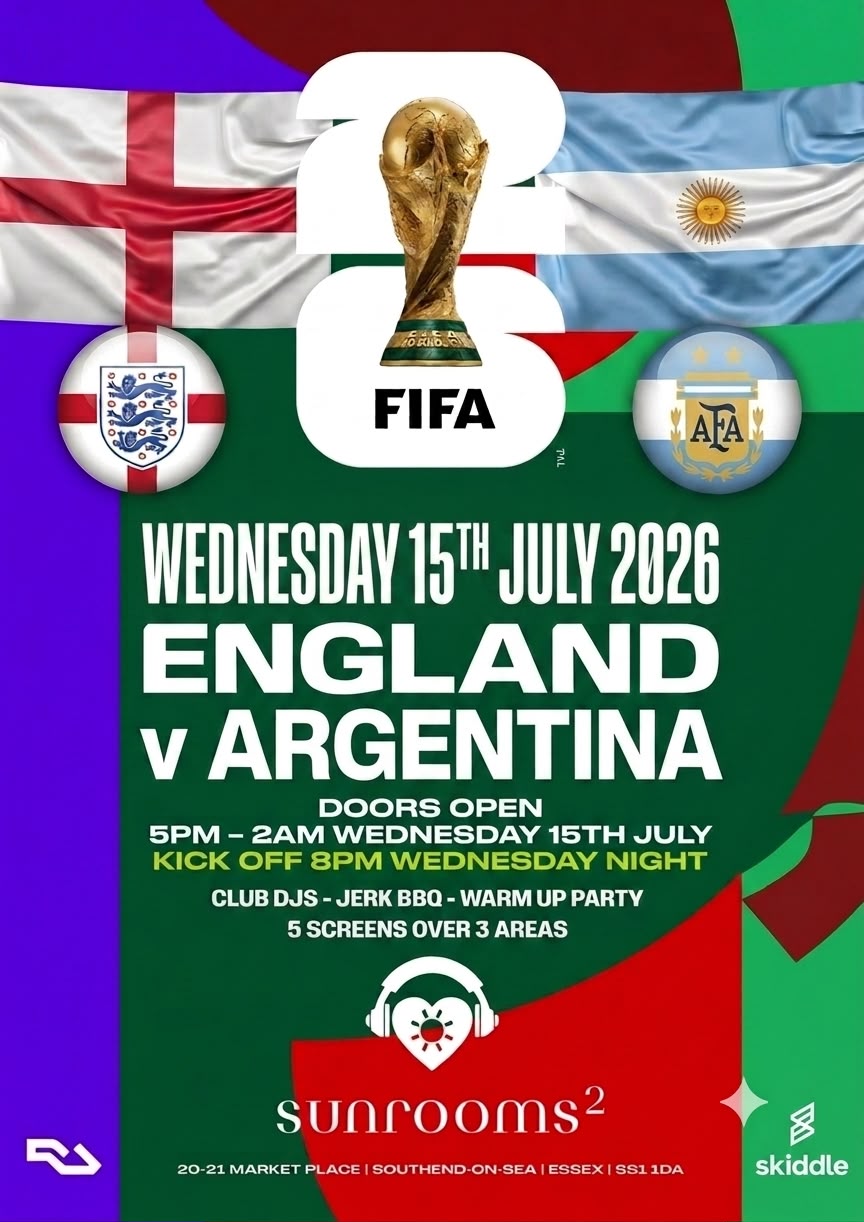 Wednesday 15th July - England v Argentina - Semi Final - 6pm - 2am