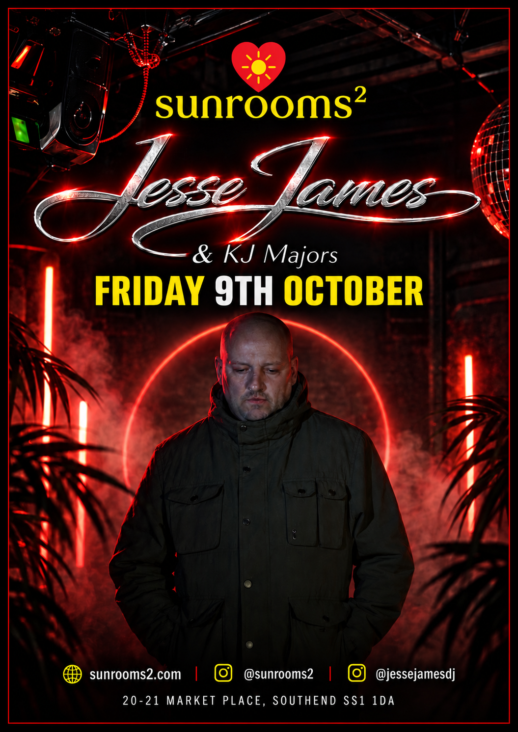 Friday 9th October - Too Damn Cheeky  - Bar & Garden - Featuring Jesse James & KJ Majors